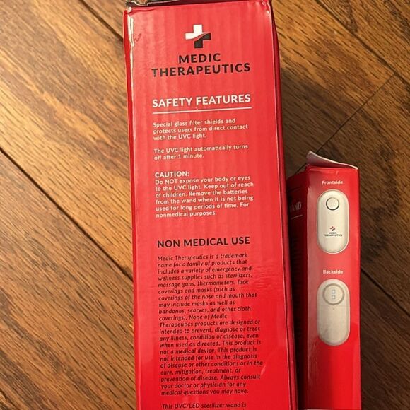 Medic therapeutics: UVC/LED sterilizer wand and travel UV wand. - Picture 4 of 4